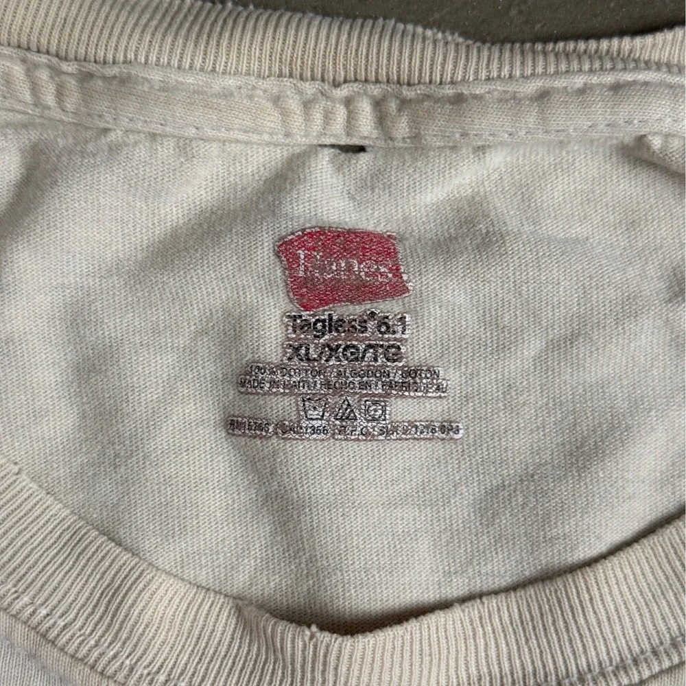 Vtg Hanes 2008 Collier Cup Tennis Championships Bend Oregon T-Shirt XL Cream - Picture 9 of 10